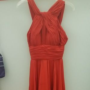 Dalia Mac Phee Fulp length Red Dress size 2